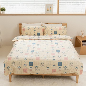 櫻桃小丸子100%純棉鋪棉兩用被套 雙人特大 日常-寢具 四季被被子