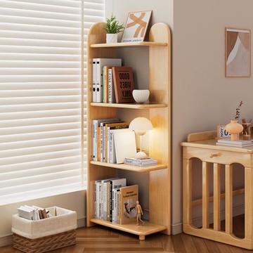 HappyLife 全實木轉角書架 Y11318