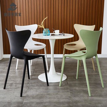 免運 塑料椅 塑料凳 餐椅 休閒椅 新款塑料螞蟻北歐簡約休閑椅加厚靠背家用凳大排檔餐椅洽談等位椅 工廠現貨 八折下殺syel