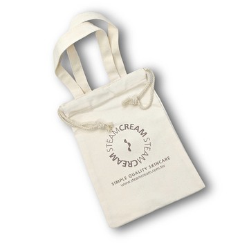 【送禮有面子】STEAMCREAM蒸汽乳霜 帆布手提束口袋