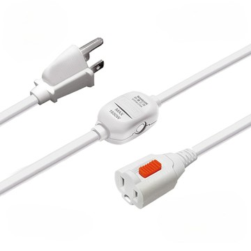 SANLUX 三洋 3孔1對1防脫落中繼線 1M