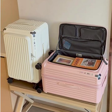 【逆主流】1:9前開式行李箱 超大容量胖胖箱 20吋/28吋 深倉行李箱 旅行箱 出國 擴容 抗摔 防撞旅行箱