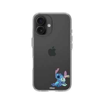 iPhone 16 Clear 透明 - 迪士尼-史迪奇 Disney Stitch - 史迪奇 - 迷你史迪奇與Scrump