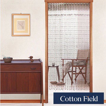 cottonfield 【小花】造型線簾-咖色(85x150cm)