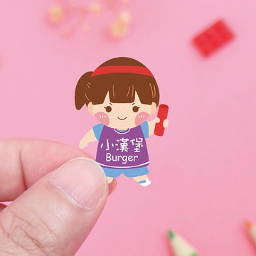 【正版原創】高質感 防水姓名貼-女孩運動會/60入-中英雙名全E款