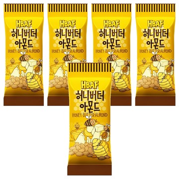 HBAF 杏仁果 蜂蜜奶油味 方便攜帶的隨手包  30g  5包
