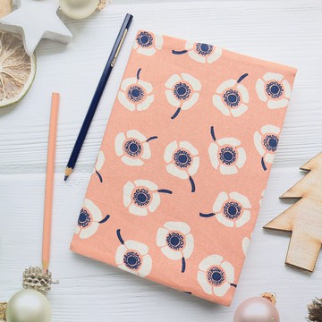 【蒲公英-粉】 書衣 布書衣 手工書衣 可調式書衣