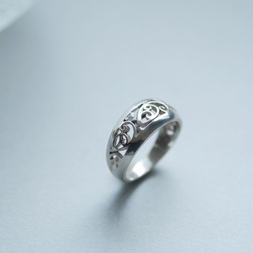 唐草 鏤空 戒指 925銀