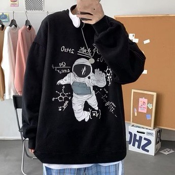 韓版刷毛款 男潮版港風寬鬆青年寬鬆版 大學T 印花T 長T（GCY108）【壹號站】