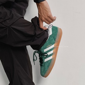 ADIDAS GAZELLE INDOOR COLLEGE GREEN 森林綠焦糖底 男鞋 JI2062