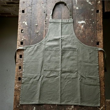 *51014-法國百年工藝復古亞麻工作圍裙