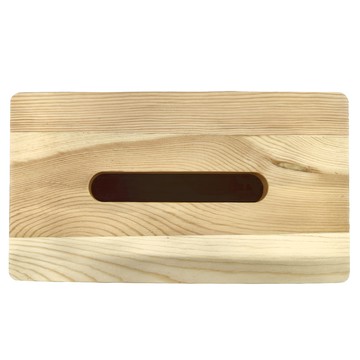 沐慕家居 木質藤編衛生紙盒  1個