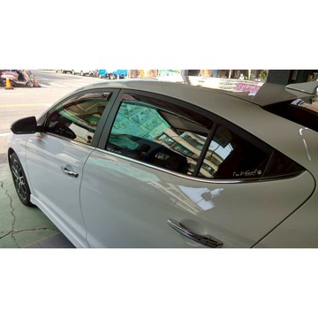 HYUNDAI現代 ELANTRA 6代 2017-2020年專用晴雨窗*原廠品質*比德堡內崁式晴雨窗【短截款】