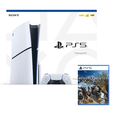 【PlayStation】PS5 Slim 光碟版主機+PS5 魔物獵人 荒野 一般版 組合
