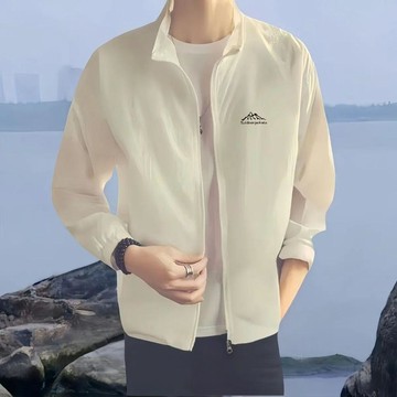 防曬服男士潮流外套百搭春夏季休閒寬鬆痞帥防曬衣夾克帥氣遮陽服戶外防曬外套夏季輕薄透氣 防紫外線防潑水防曬衣