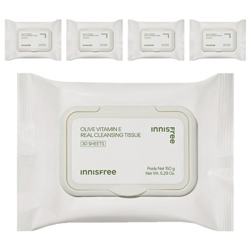 INNISFREE 台灣公司貨 橄欖維他命E卸妝棉  30張  5包