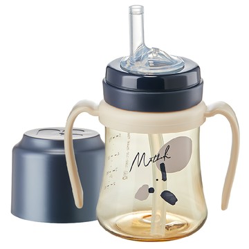 MOTHER-K 頂級PPSU學飲吸吸杯  消光藍  200ml  1個