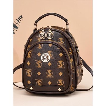 女包2025新款時尚網紅多功能森系印花單肩小包斜挎雙肩包包小背包