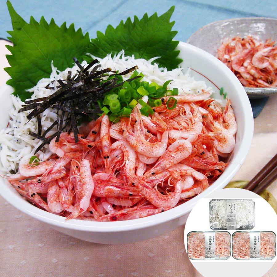 静岡 石原水産 駿河湾産 釜揚げ桜えび＆しらすセット釜揚げ桜えび80g×2、ゆでしらす130g　グルメ