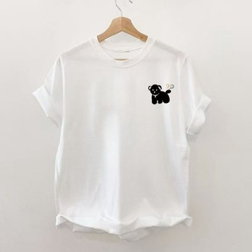 免運 可愛純棉t-shirt 短t 夏季短袖 女T 女生t恤 寬鬆短袖T恤女 oversize大尺碼 短袖上衣 0626