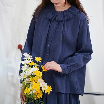 文藝襯衫裙子套裝（可單拍）979308