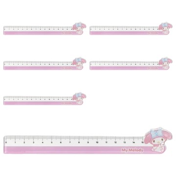 壓克力尺 15cm  美樂蒂 黑色  6個