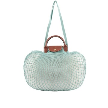 [平輸]LONGCHAMP LE PLIAGE FILET 二用漁網包(潟湖藍)