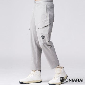 【新年爆殺價↘$1488】極致戶外雙袋寬鬆錐形褲(灰白) - BLUE WAY 鬼洗い