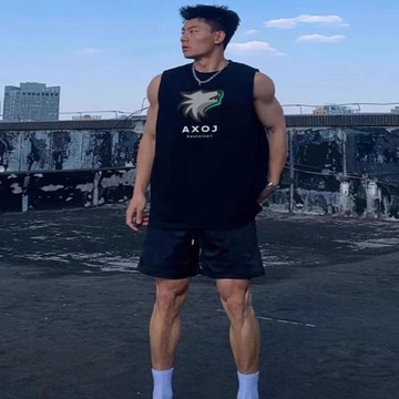 臺灣出貨 籃球無袖背心美式運動男子速幹寬鬆跑步網眼排汗訓練服透氣T恤球衣訓練衣運動背心夏季上衣