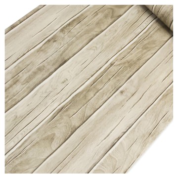 WA. WALL ART 仿真立體木板紋防水自黏壁紙  原木  60 x 300cm