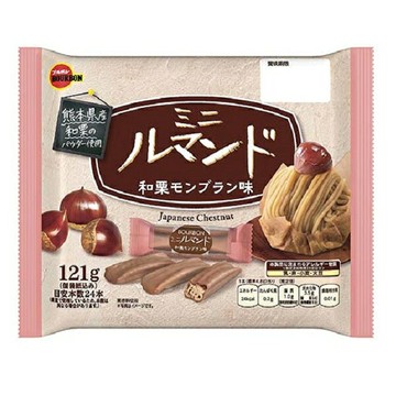 【江戶物語】BOURBON 北日本 迷你蘿蔓捲 和栗蒙布朗風味 121g 家庭包 栗子 羅曼捲 捲心酥 日本原裝進口