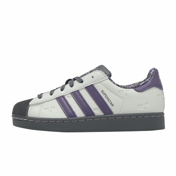 adidas 愛迪達 休閒鞋 Superstar II 男鞋 女鞋 灰 紫 復古 貝殼鞋 情人節 KH8023