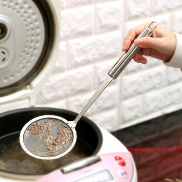 日本代購 不鏽鋼火鍋撈網 打沫勺撈油渣 撈浮沫過濾網隔油勺