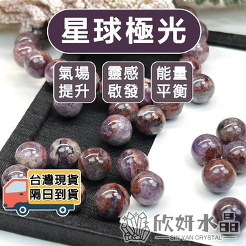 【欣小妞】極光23 紫極光 5A級星球極光散珠 極光散珠 紫極光散珠 水晶散珠 天然水晶 材料珠