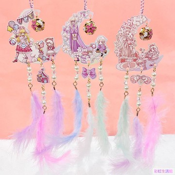 星河入夢風鈴吊飾咕卡套裝咕卡禮盒 少女心日系壓克力DIY咕卡古卡風鈴套裝小紅書同款