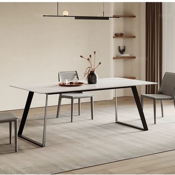 台灣公司 免稅開票 餐桌 餐桌家用首單立減現代簡約北歐奶油風家用小戶型長方形純白餐桌椅S089快速出貨