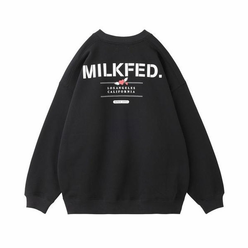 トレーナー スウェット スエット ミルクフェド MILKFED STENCIL HEART