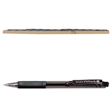 Double A 按壓式原子筆0.5mm  黑色  12支