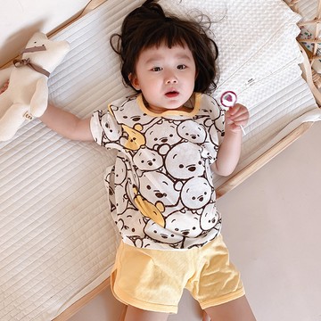 【優貝選】高質感俏皮印花兒童 居家服套裝