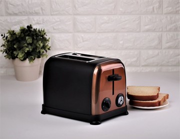 雙片麵包金屬多士爐 - 復古啞黑色 TR330A-MBK-BS