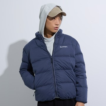 極寒探險立領羽絨外套(灰藍)-男