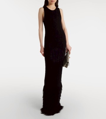 Khaite Fiore silk and cashmere maxi dress