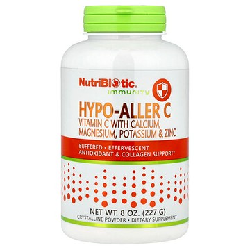 NutriBiotic, 機體防禦力，Hypo-Aller C，維生素 C 與鈣、鎂、鉀和鋅，8 oz（227 g）
