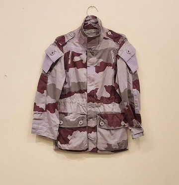 法國公發T4沙漠迷彩防風高領拉鍊夾克 軍用外套大衣C款 法國製