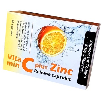 【蝦皮代開電子發票】豐盈本草 Amos維生素C+鋅 膠囊食品 30顆/盒 效期至：2026.03.31