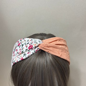 橘粉花蜜 | 交叉髮箍