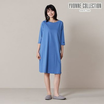 YVONNE 以旺傢飾 CBD舒眠洋裝-藍