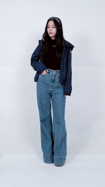 (S) moncler質感連帽風衣藍色外套