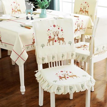 簡約小清新桌布臺布北歐彩繡桌椅套雕繡床頭柜茶幾蓋巾防塵布