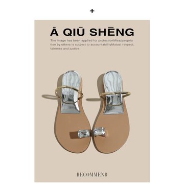 套趾涼拖女夏外穿2025年新款配裙子鴿子蛋水鉆夾趾拖鞋海邊一字拖